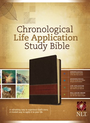 NLT Chronological Life Application Study Bible, Brown/Tan (Imitation Leather)