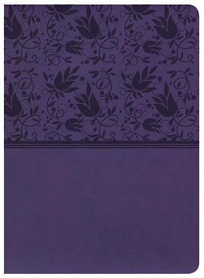 NKJV Holman Full-Color Study Bible Purple Leathertouch (Imitation Leather)