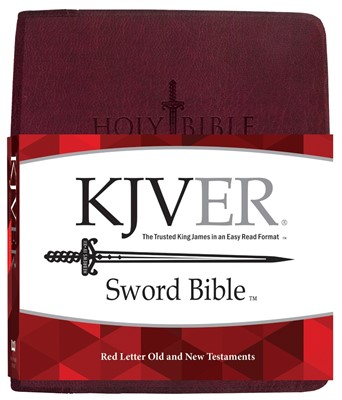 KJV Sword Study Bible Giant Print Burgundy Genuine Leather (Genuine Leather)