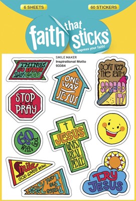 Inspirational Motto - Faith That Sticks Stickers (Stickers)