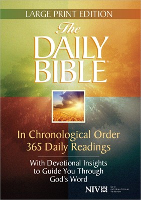 NIV Daily Bible Large print H/B (Hard Cover)