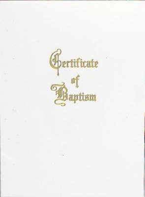 Traditional Steel-Engraved Adult/Youth Baptism Certificate ( (Miscellaneous Print)