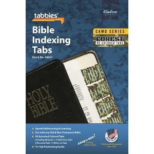 Bible Index Tabs Camo 'Forest' (Tabbies)