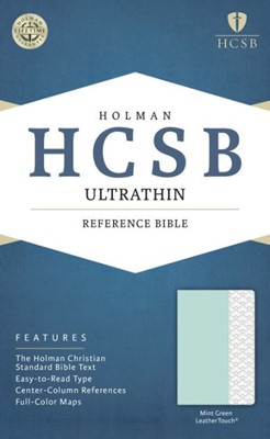 HCSB Ultrathin Reference Bible, Mint Green Leathertouch (Imitation Leather)