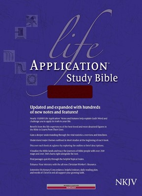 NKJV Life Application Study Bible, Burgundy (Bonded Leather)