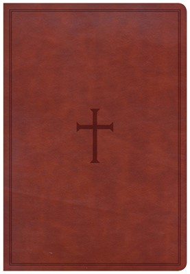 CSB Super Giant Print Reference Bible, Brown Leathertouch (Imitation Leather)