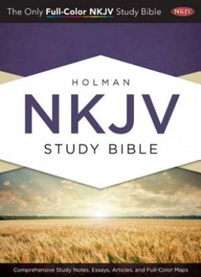 NKJV Holman Full Colour Study Bible Jacketed Hardcover (Hard Cover)