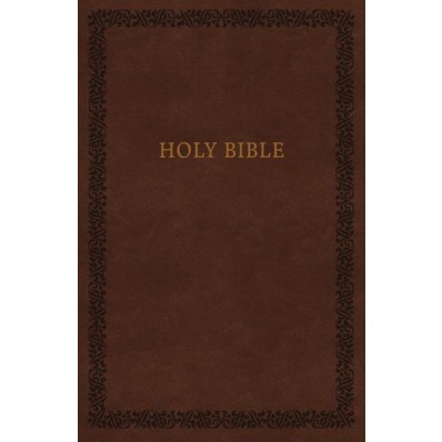 KJV Holy Bible, Leathersoft, Brown, Comfort Print (Imitation Leather)
