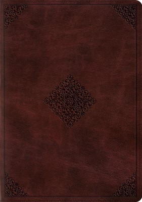 ESV Study Bible, Trutone, Mahogany, Ornament Design (Imitation Leather)