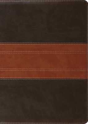 ESV Study Bible, Large Print, TruTone, Forest/Tan (Imitation Leather)