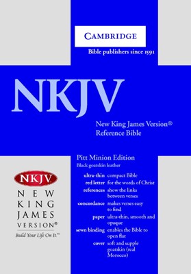 NKJV Pitt Minion Reference Edition, Black Goatskin Leather (Leather Binding)
