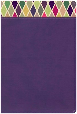 CSB Rainbow Study Bible, Purple LeatherTouch (Imitation Leather)
