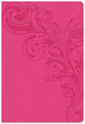 CSB Super Giant Print Reference Bible, Pink Leathertouch (Imitation Leather)