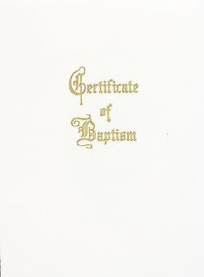 Traditional Steel-Engraved Child Baptism Certificate (Pkg of (Miscellaneous Print)