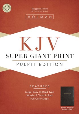 KJV Pulpit Bible, Black Padded Hardcover (Hard Cover)