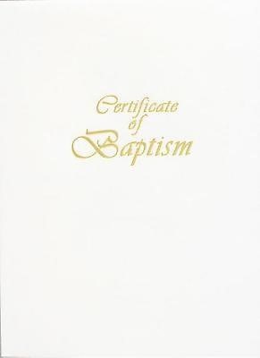 Contemporary Steel-Engraved Child Baptism Certificate (Pkg o (Miscellaneous Print)