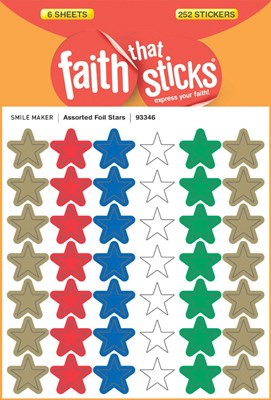 Assorted Foil Stars - Faith That Sticks Stickers (Stickers)