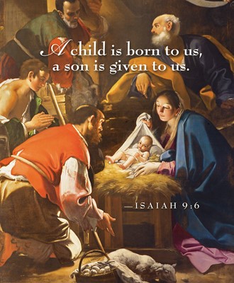 A Child Nativity Christmas Bulletin, Large (Pkg of 50) (Bulletin)