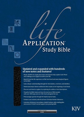 KJV Life Application Study Bible, Black, Indexed (Imitation Leather)