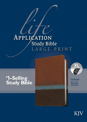 KJV Life Application Study Bible Large Print, Indexed (Leather Binding)