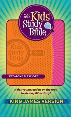 KJV Kids Study Bible, Orange/Pink (Flexisoft)