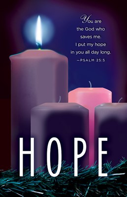 Hope Advent Candle Sunday 1 Bulletin (Pkg of 50) (Bulletin)