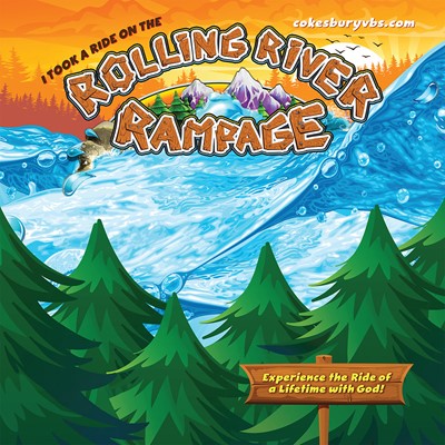 VBS 2018 Rolling River Rampage Photo Booth Backdrop (Poster)