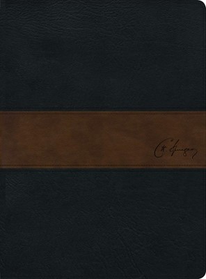 RVR 1960 Biblia de estudio Spurgeon, negro/marrón símil piel (Imitation Leather)