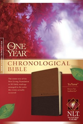 NLT One Year Chronological Bible Tutone Brown/Tan (Imitation Leather)