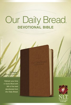 NLT Our Daily Bread Devotional Bible Tutone Brown/Tan (Imitation Leather)
