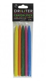 Driliter Multi-colour Crayon Sticks - pack of 5