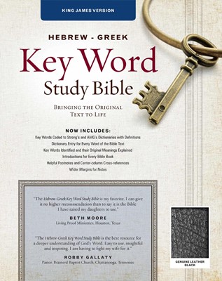 The KJV Hebrew-Greek Key Word Study Bible Black (Genuine Leather)
