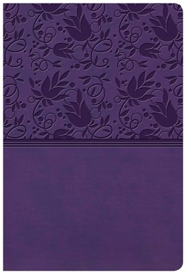 KJV Giant Print Reference Bible, Purple LeatherTouch, Indexe (Imitation Leather)