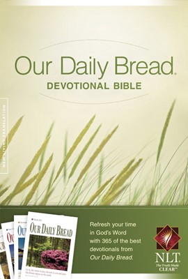 NLT Our Daily Bread Devotional Bible (Hard Cover)