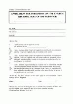 Application For Enrolment (Miscellaneous Print)