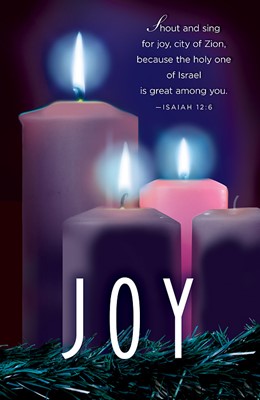 Joy Advent Candle Sunday 3 Bulletin (Pkg of 50) (Bulletin)