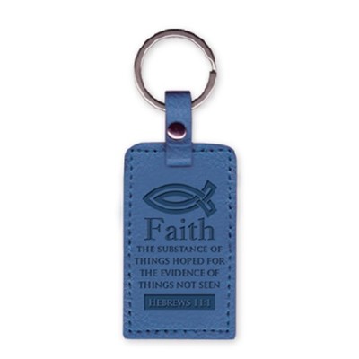 Leather Keychain Fish-Faith (Keyring)
