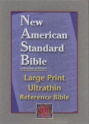 NASB Large Print Ultrathin Reference Bible (Bonded Leather)