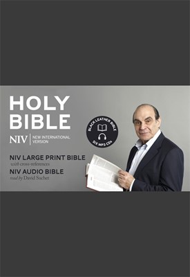 Niv David Suchet Audio And Large Print Leather Bible Gift Ed (Mixed Media Product)