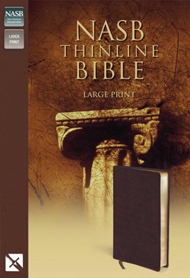 NASB Thinline Bible, Burgundy, Large Print (Bonded Leather)