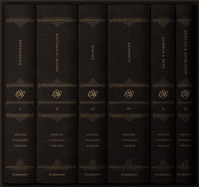 ESV Reader's Bible, Six-Volume Set: Chapter and Verse Number (Hard Cover)