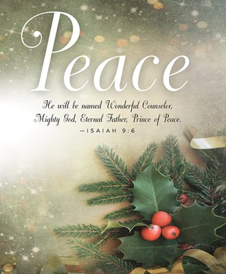 Peace Image Advent Bulletin, Large (Pkg of 50) (Bulletin)