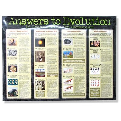 Answers to Evolution, Laminated Wall Chart (Poster)