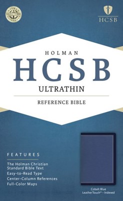 HCSB Ultrathin Reference Bible, Cobalt Blue, Indexed (Imitation Leather)