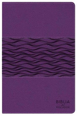 NTV Biblia del Pescador, violeta perlado símil piel (Imitation Leather)