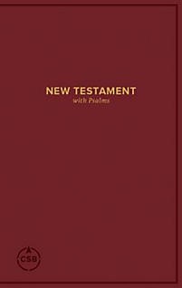 CSB Pocket New Testament with Psalms, Burgundy Trade Paper (Paperback)