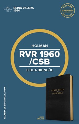 RVR 1960/CSB Biblia bilingüe, negro imitación piel (Imitation Leather)
