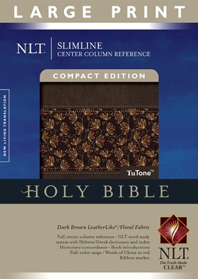 NLT Slimline Center Column Reference Bible, Compact Edition (Imitation Leather)