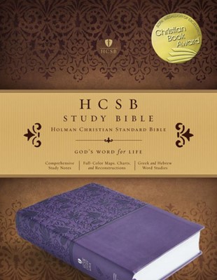 HCSB Study Bible, Purple Leathertouch, Indexed (Imitation Leather)