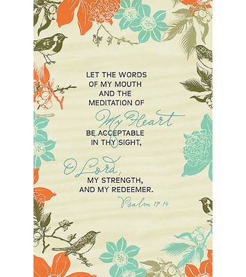 Let The Words Of My Mouth Bulletin (Pack of 100) (Bulletin)